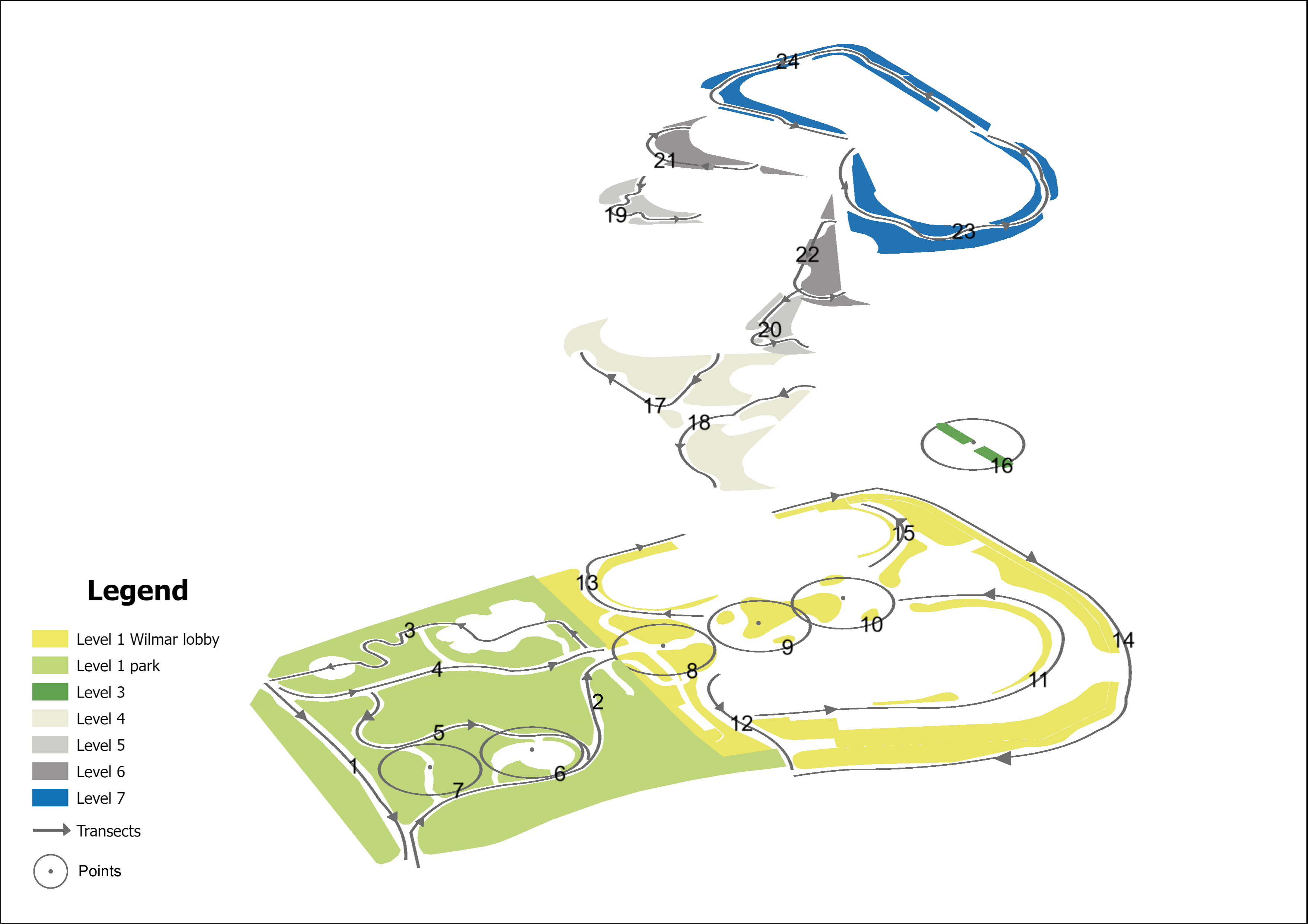 Survey Transects Route